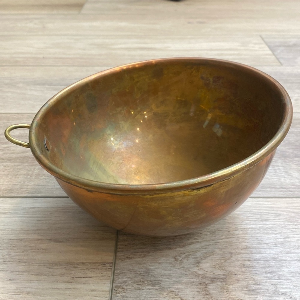 Vintage Copper Bowl‎ Mold Mixing Bowl